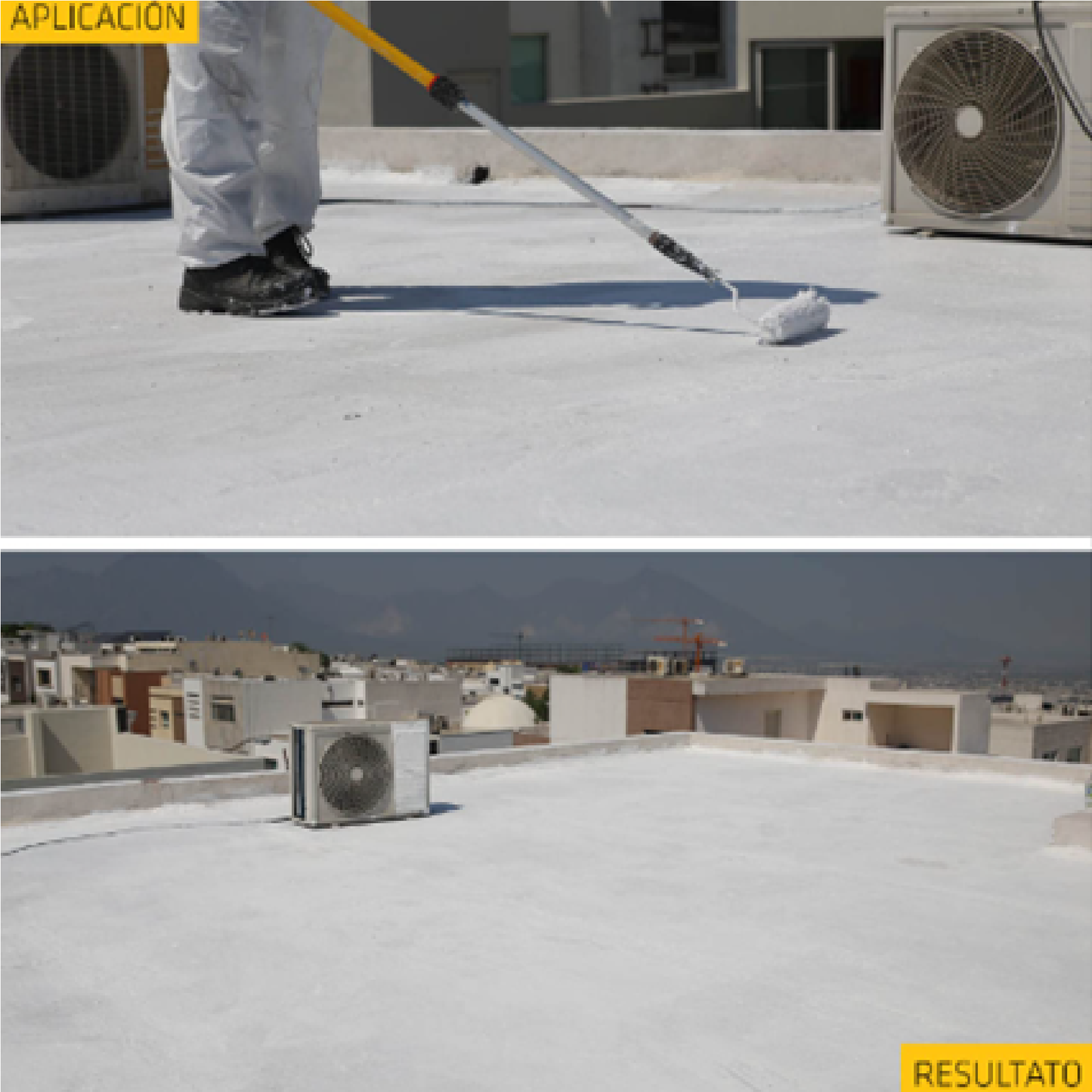 Impermeabilizante Acrílico Elástico Y Aislante Acril Techo Power, Blanco, Cubeta 19 L