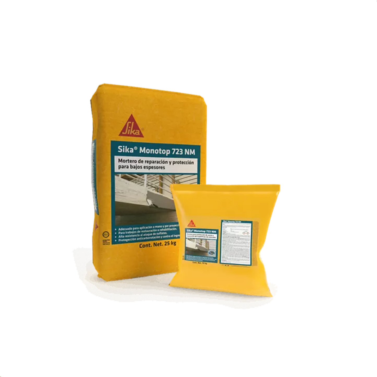 Mortero Cementicio Monocomponente Sika MonoTop 723 NM Saco, (25 Kg)