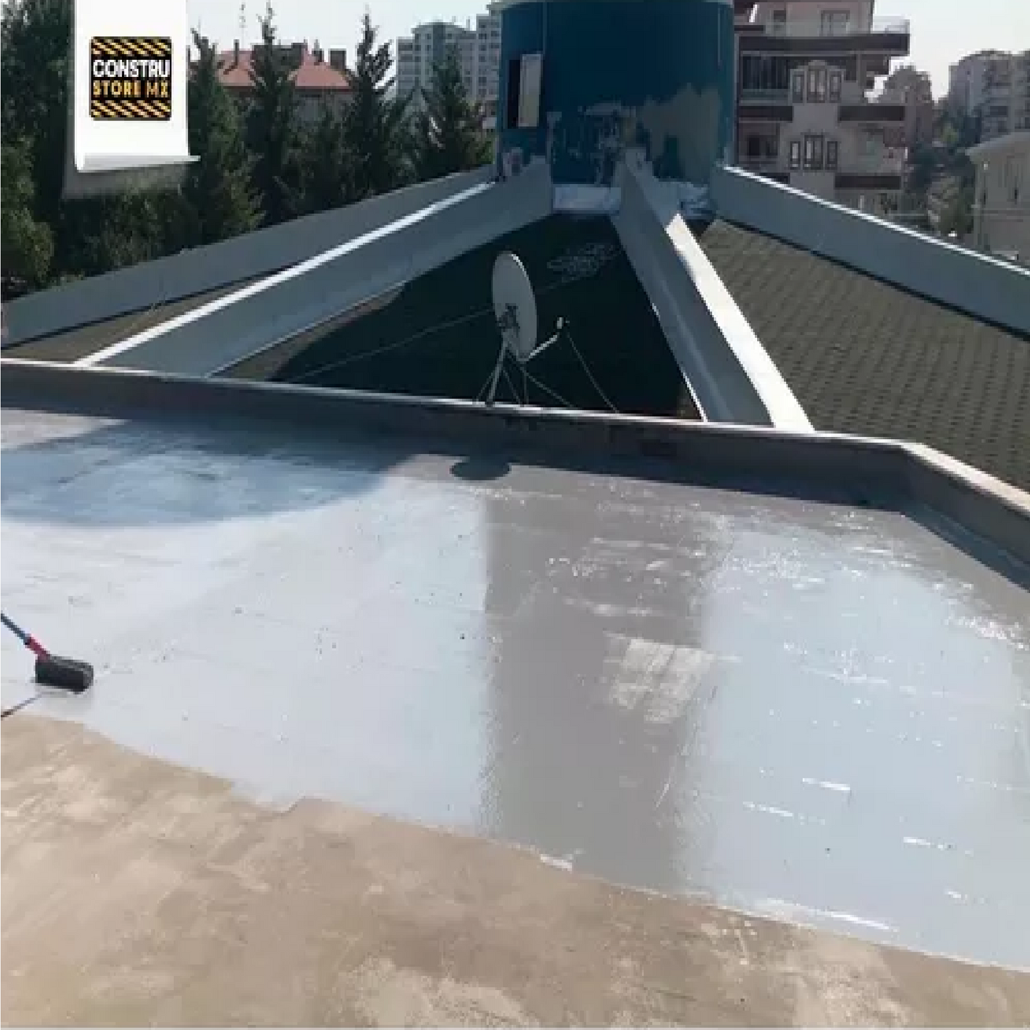 Impermeabilizante Híbrido Sikalastic 560 MX Gris, Cubeta 19 L