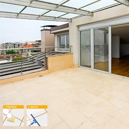 Impermeabilizante Acrílico Elástico Líquido Para Juntas Y Boquillas Sikalastic-411 MX Imper Terrazas, Cubeta 19 L