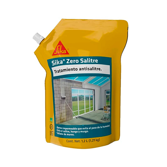 Impermeabilizante Contra Salitre P/ Muros Con Humedad Sika Zero Salitre 1.2 L