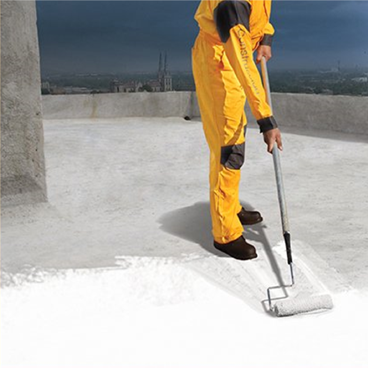 Impermeabilizante Acrílico Elástico Y Aislante Acril Techo Rápido, Blanco, Cubeta 19 L