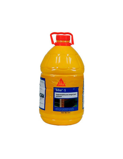 Impermeabilizante P/ Morteros Y Concretos SIKA 1, 4.5 L