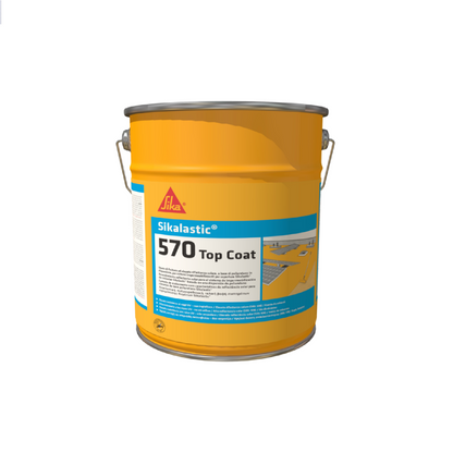 Recubrimiento De Poliuretano B Agua Sikalastic 570 TC Blanco, Cubeta 15 L