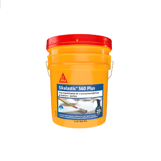 Impermeabilizante Híbrido Sikalastic 560 Plus Blanco, Cubeta 19 L