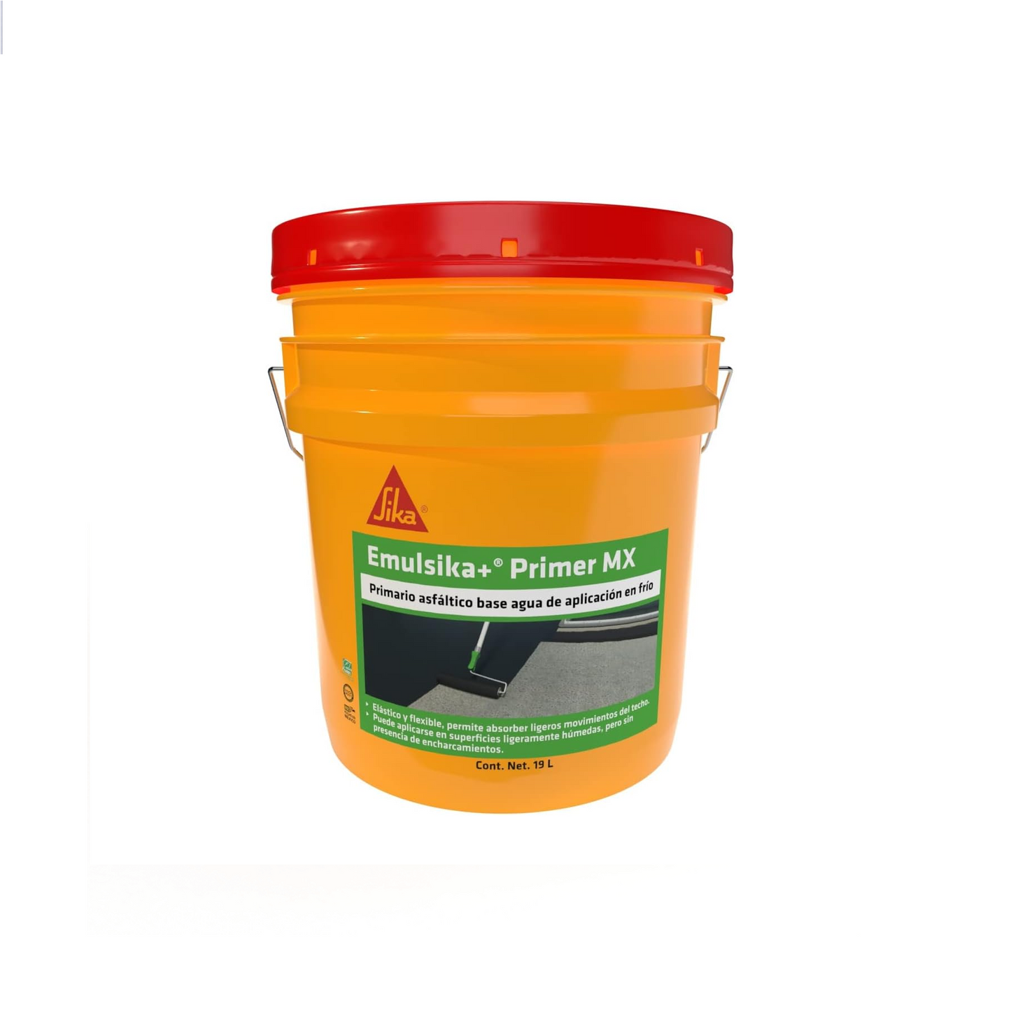 Impermeabilizante Asfáltico Base Agua Emulsika+ Primer MX, Cubeta 19 L