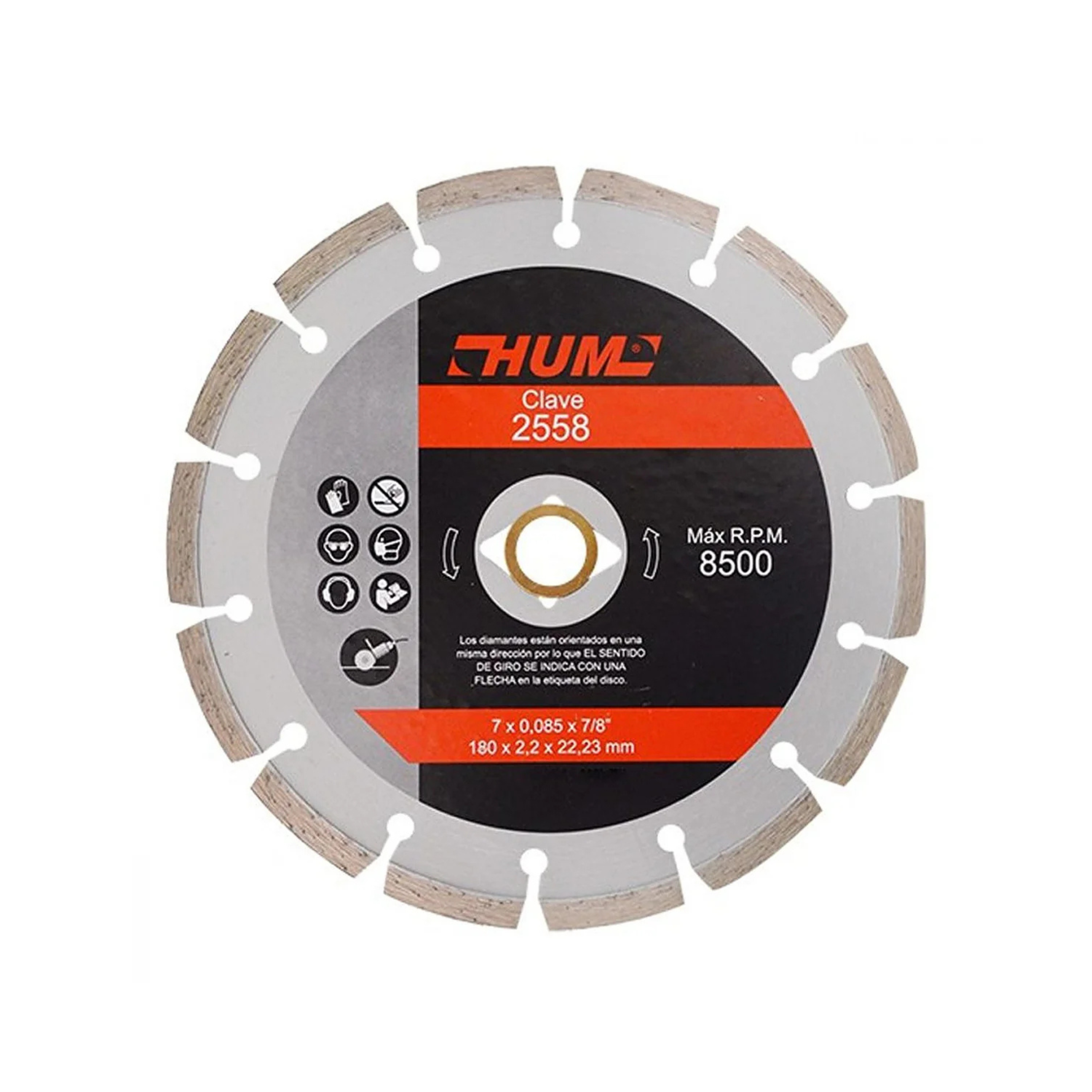 Disco para corte 7" in