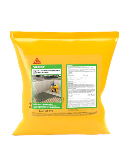 Impermeabilizante En Polvo SIKALITE, 5 Kg
