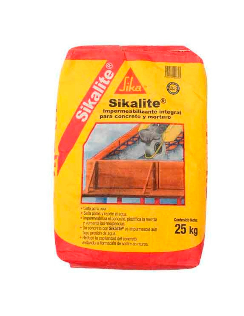 Impermeabilizante En Polvo SIKALITE, 25 Kg