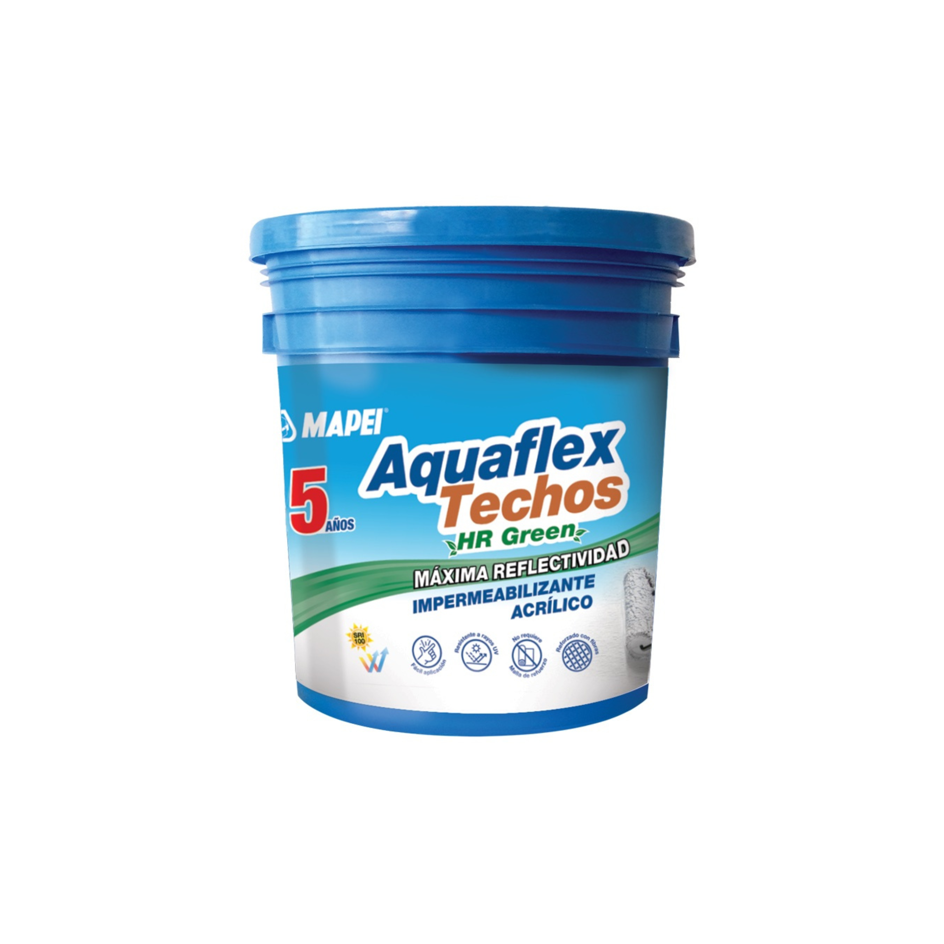 Aquaflex Techos HR Green  5 años Blanco, 19 Lt