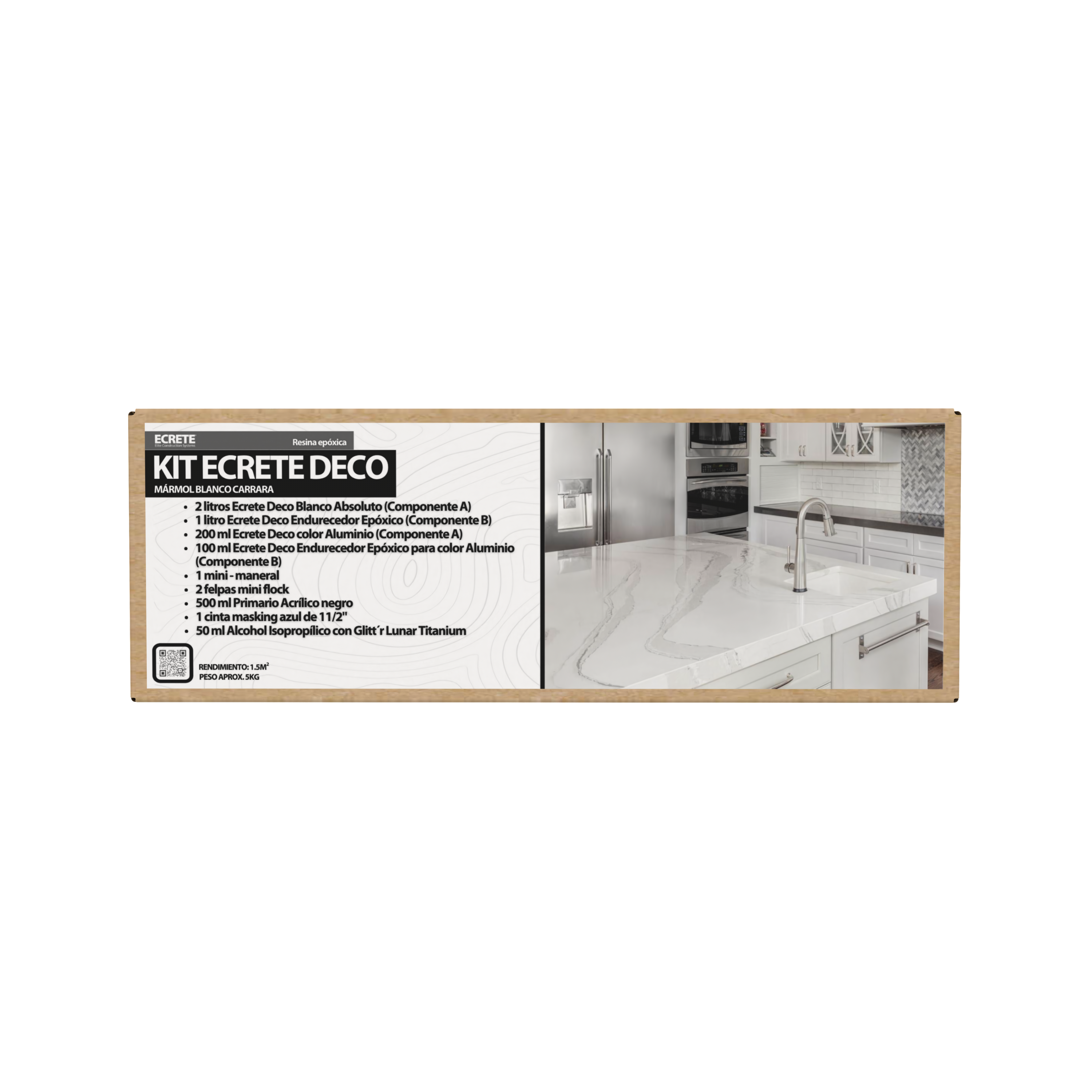 Kit Ecrete Deco Blanco Carrara
